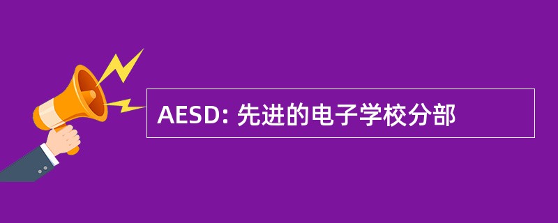 AESD: 先进的电子学校分部