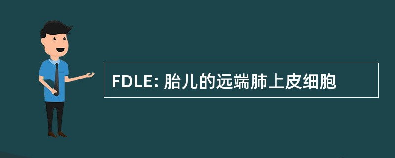 FDLE: 胎儿的远端肺上皮细胞