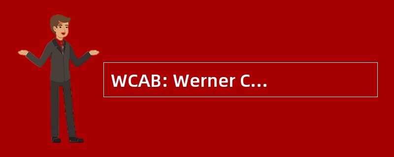 WCAB: Werner C.A.Bokermann 集合