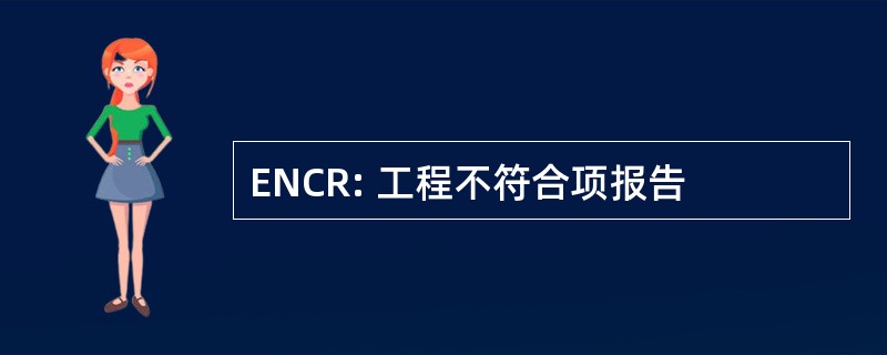 ENCR: 工程不符合项报告