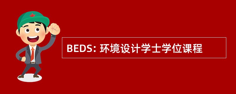 BEDS: 环境设计学士学位课程