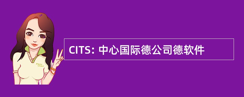 CITS: 中心国际德公司德软件