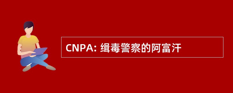 CNPA: 缉毒警察的阿富汗