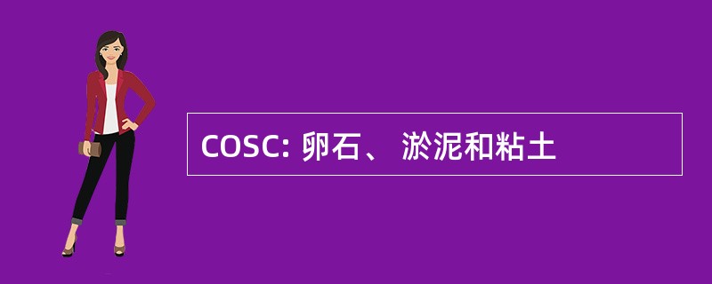 COSC: 卵石、 淤泥和粘土