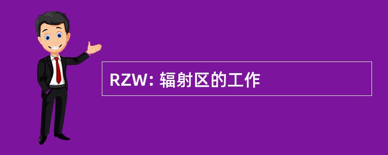 RZW: 辐射区的工作