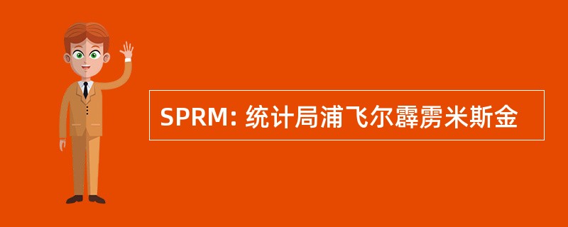 SPRM: 统计局浦飞尔霹雳米斯金