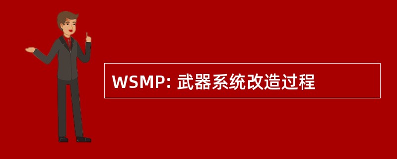 WSMP: 武器系统改造过程