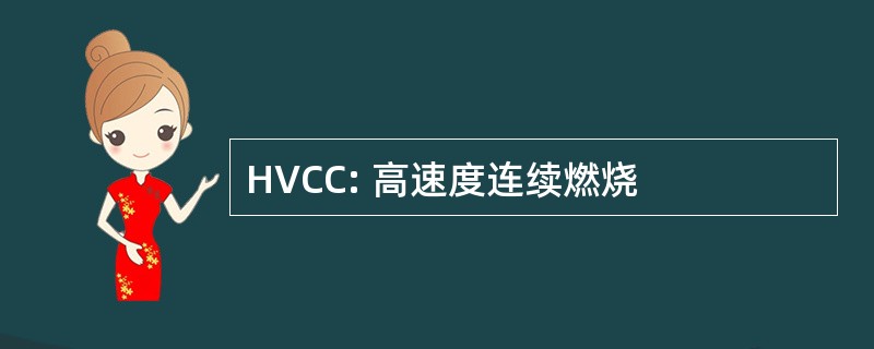 HVCC: 高速度连续燃烧