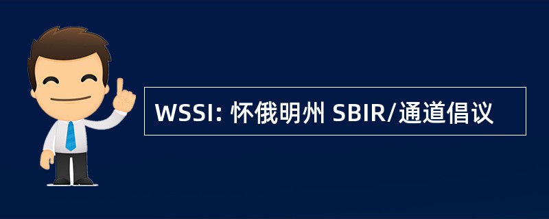 WSSI: 怀俄明州 SBIR/通道倡议