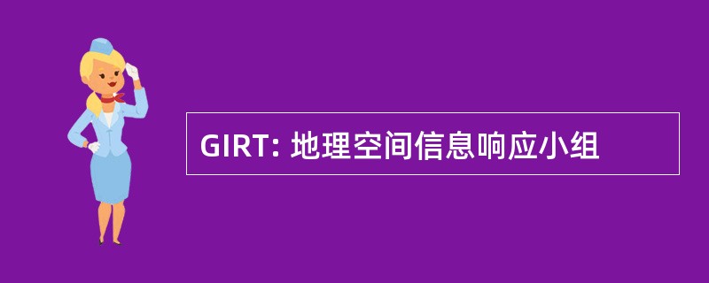 GIRT: 地理空间信息响应小组