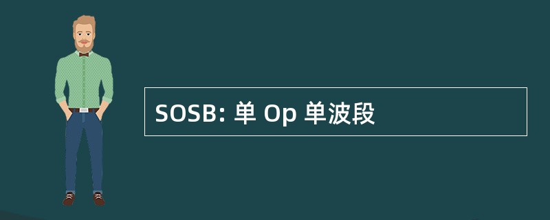 SOSB: 单 Op 单波段