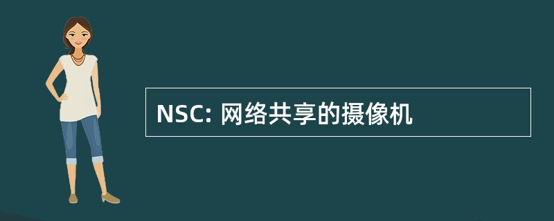 NSC: 网络共享的摄像机