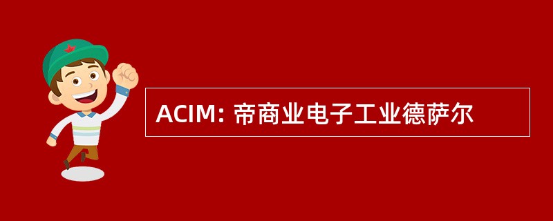 ACIM: 帝商业电子工业德萨尔