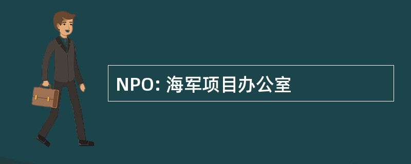 NPO: 海军项目办公室