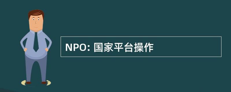 NPO: 国家平台操作