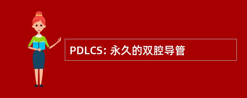 PDLCS: 永久的双腔导管