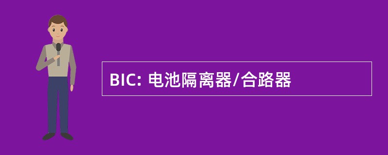 BIC: 电池隔离器/合路器