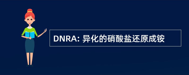 DNRA: 异化的硝酸盐还原成铵