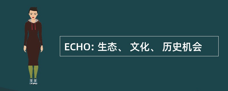 ECHO: 生态、 文化、 历史机会