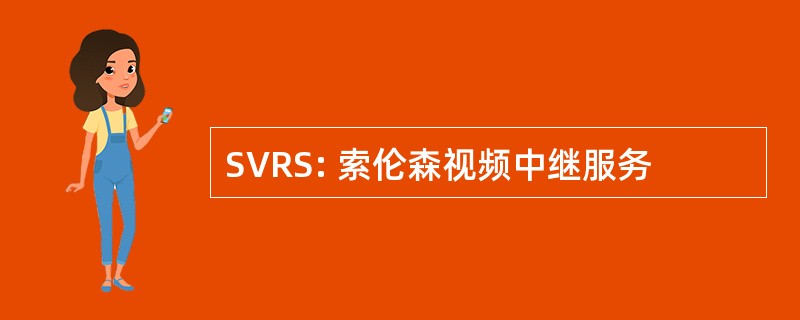 SVRS: 索伦森视频中继服务