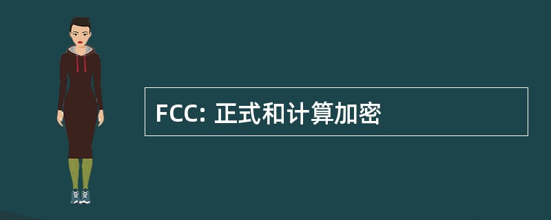 FCC: 正式和计算加密