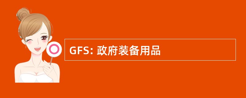 GFS: 政府装备用品