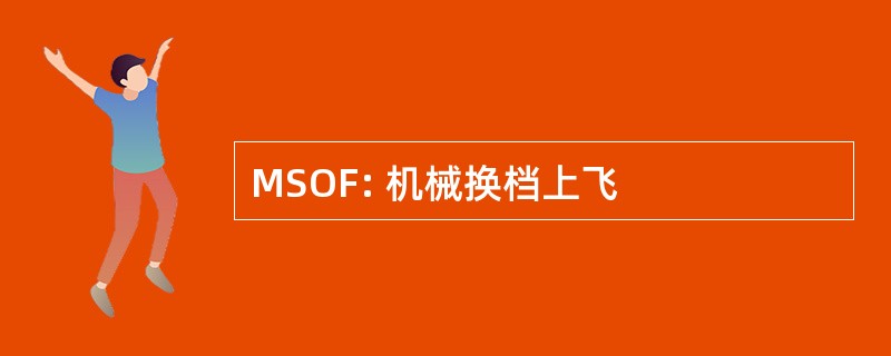 MSOF: 机械换档上飞