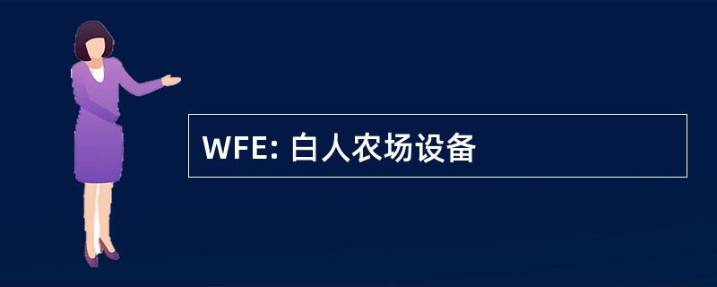 WFE: 白人农场设备