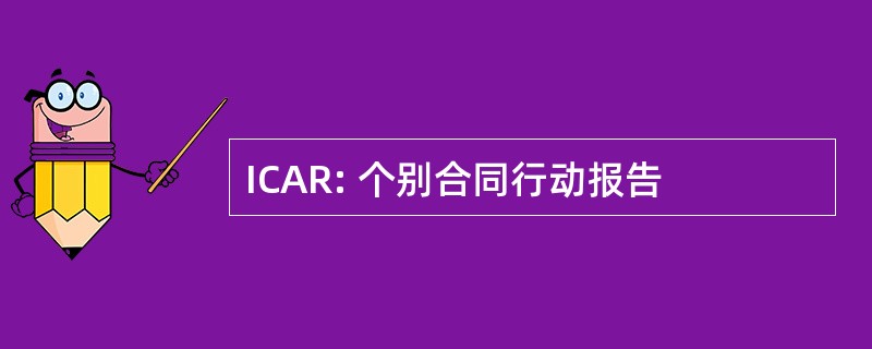 ICAR: 个别合同行动报告