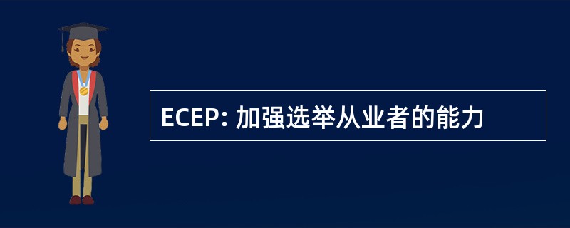 ECEP: 加强选举从业者的能力