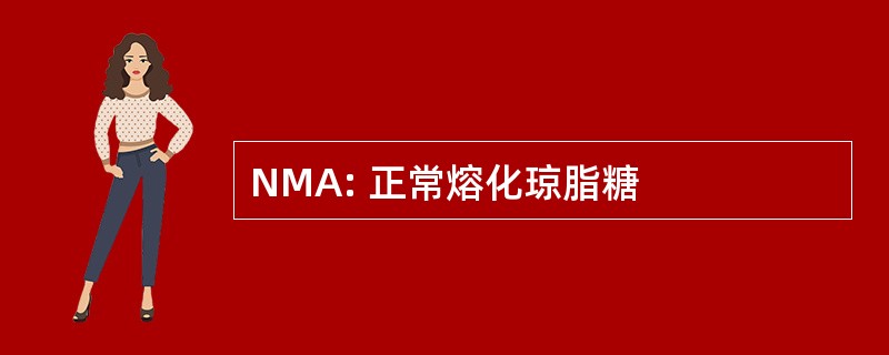 NMA: 正常熔化琼脂糖