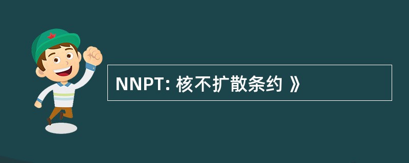 NNPT: 核不扩散条约 》