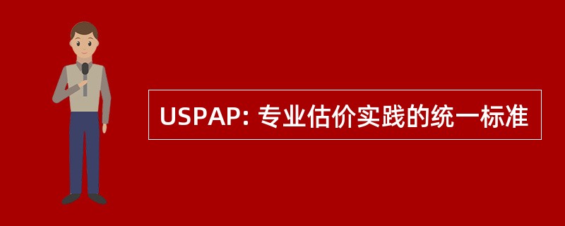 USPAP: 专业估价实践的统一标准