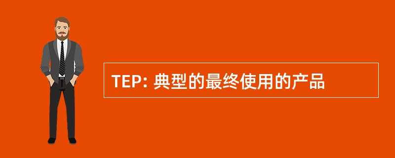 TEP: 典型的最终使用的产品