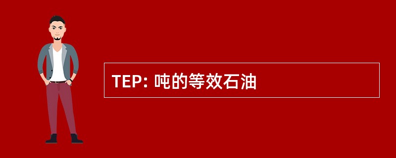 TEP: 吨的等效石油