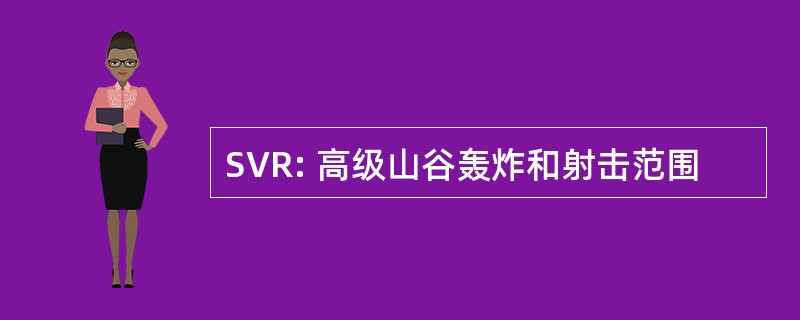 SVR: 高级山谷轰炸和射击范围