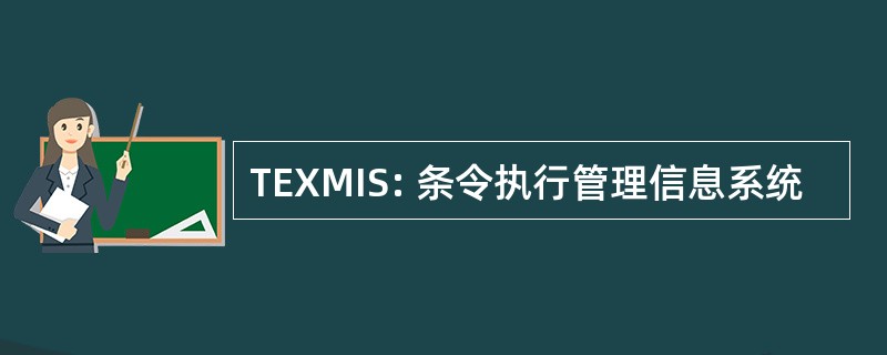 TEXMIS: 条令执行管理信息系统