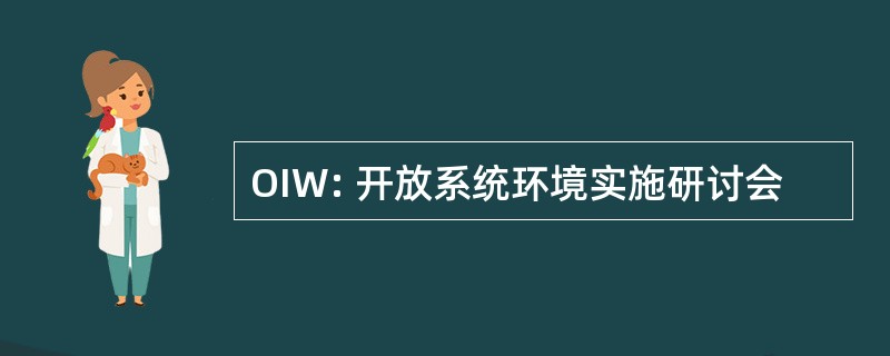 OIW: 开放系统环境实施研讨会