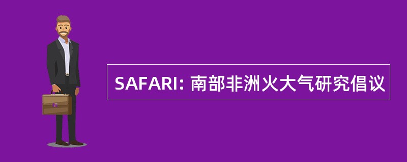 SAFARI: 南部非洲火大气研究倡议