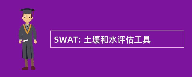 SWAT: 土壤和水评估工具