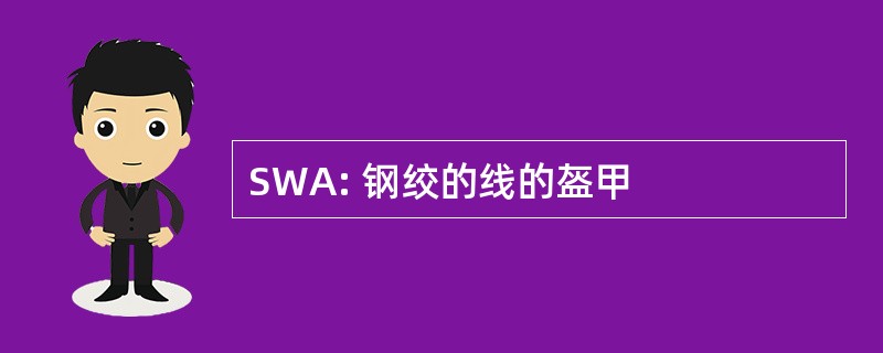 SWA: 钢绞的线的盔甲