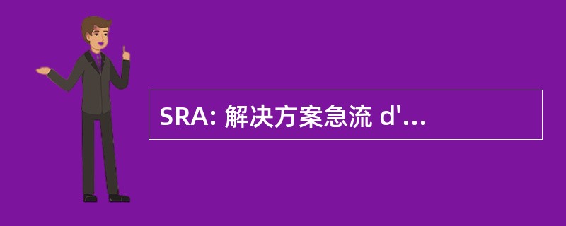 SRA: 解决方案急流 d&#039;Analyse des Gaz et des Vapeurs