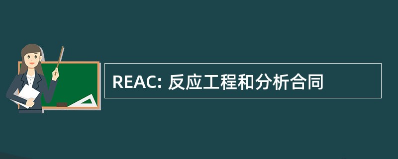 REAC: 反应工程和分析合同