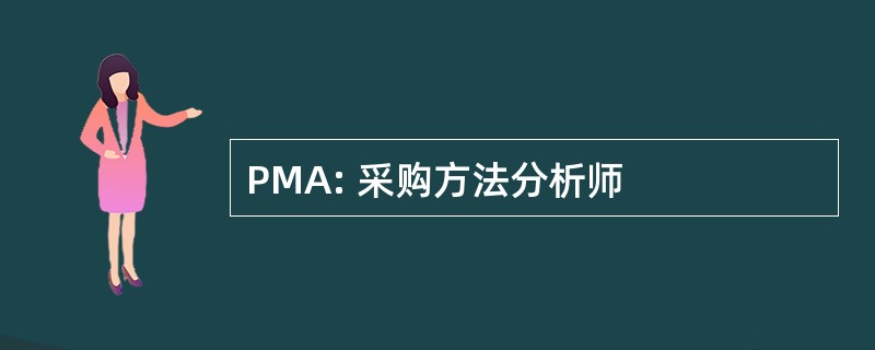 PMA: 采购方法分析师