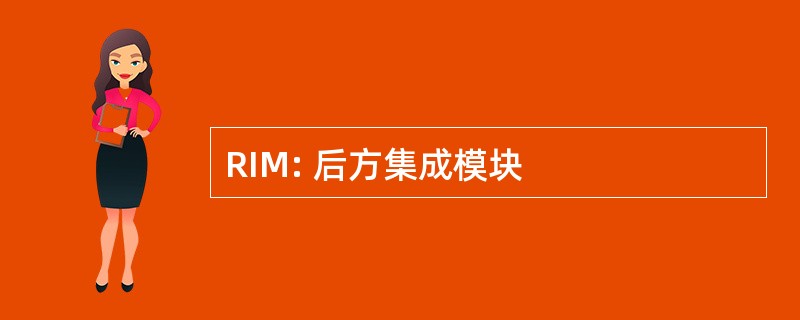 RIM: 后方集成模块