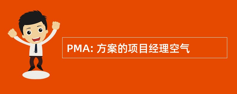 PMA: 方案的项目经理空气