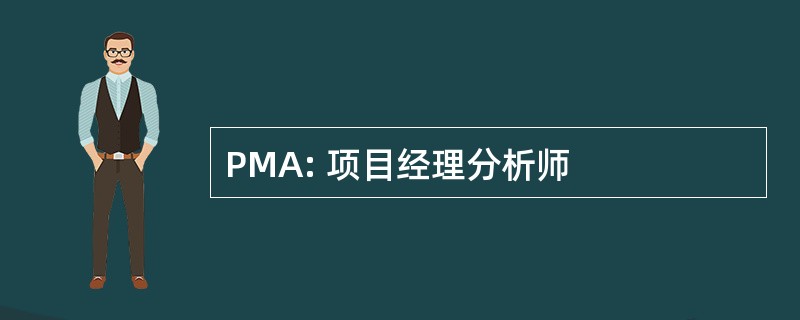 PMA: 项目经理分析师