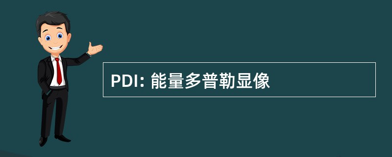 PDI: 能量多普勒显像