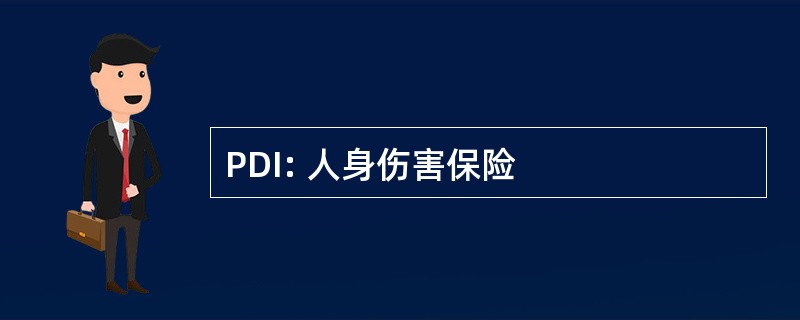 PDI: 人身伤害保险