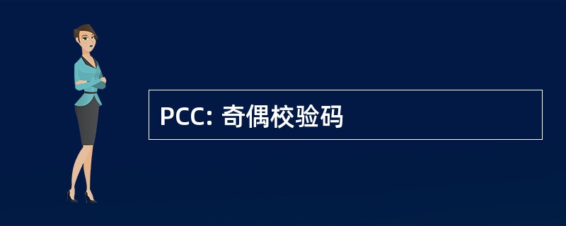 PCC: 奇偶校验码